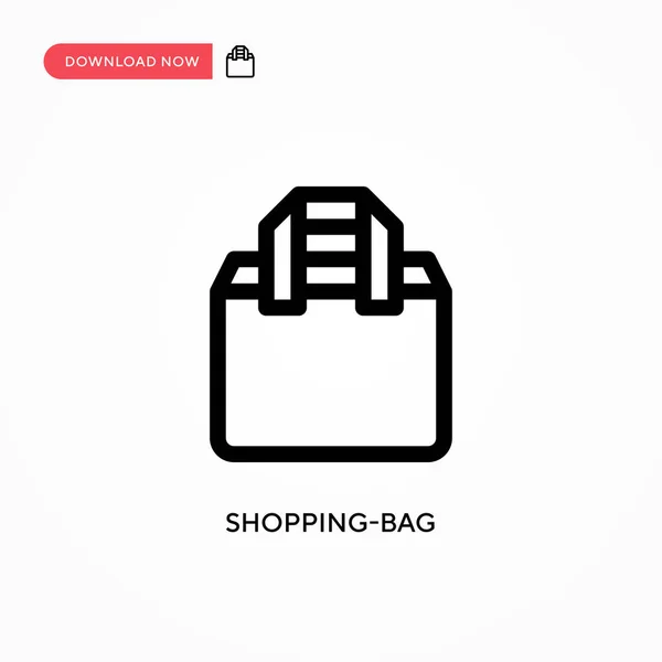 购物袋简单向量图标 网站或移动应用程序的现代 简单的平面矢量说明 — 图库矢量图片