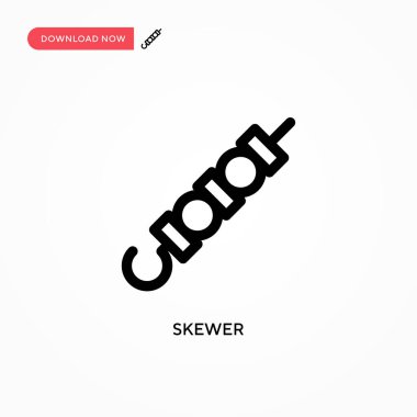 Şiş Basit vektör simgesi. Web sitesi veya mobil uygulama için modern, basit düz vektör çizimi