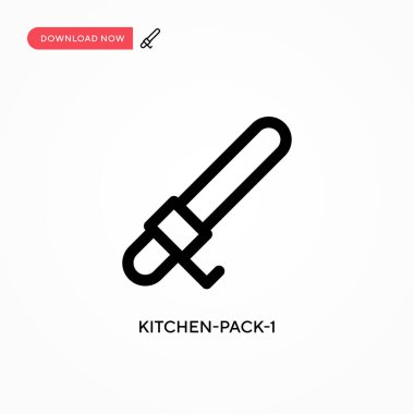 Mutfak-paket-1 basit vektör simgesi. Web sitesi veya mobil uygulama için modern, basit düz vektör çizimi