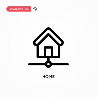Ev Basit vektör simgesi. Web sitesi veya mobil uygulama için modern, basit düz vektör çizimi
