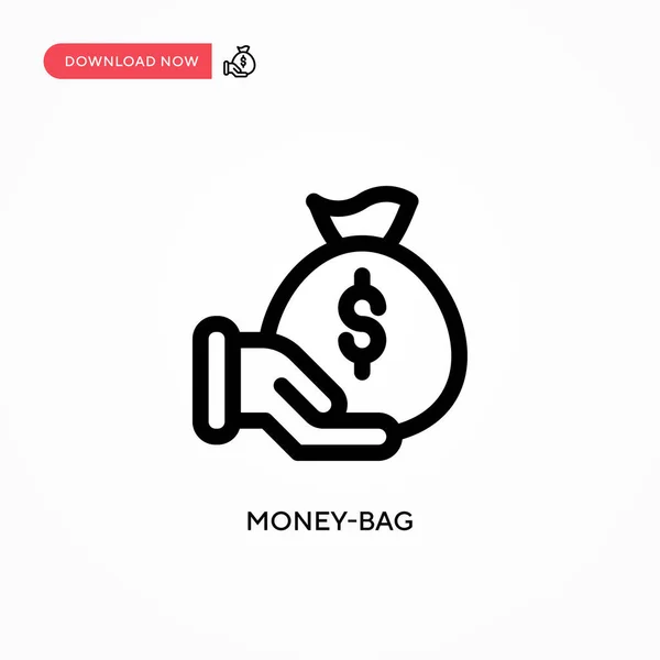 Τσάντα Χρημάτων Απλό Διανυσματικό Εικονίδιο Σύγχρονη Απλή Επίπεδη Διανυσματική Απεικόνιση — Διανυσματικό Αρχείο