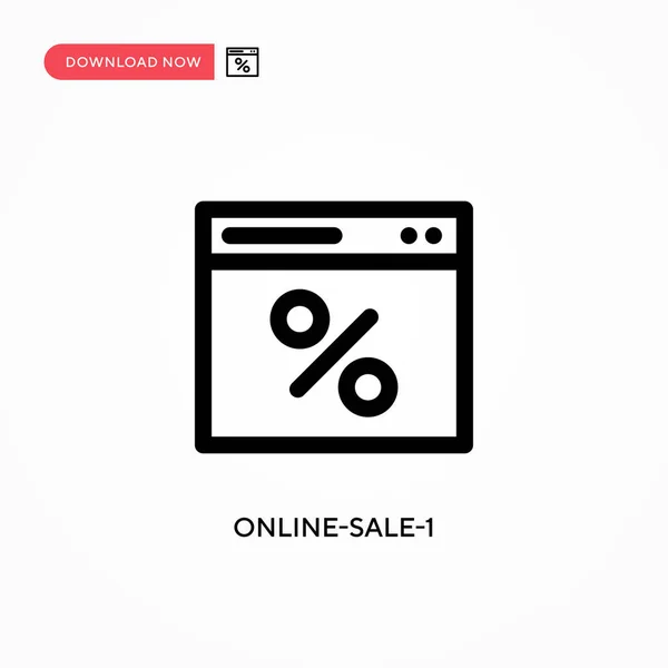 Online Sale Ícone Vetorial Simples Ilustração Vetorial Plana Moderna Simples — Vetor de Stock