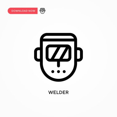 Kaynakçı Basit vektör simgesi. Web sitesi veya mobil uygulama için modern, basit düz vektör çizimi