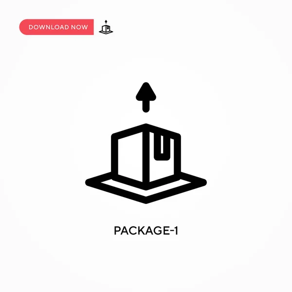 Package Ícone Vetorial Simples Ilustração Vetorial Plana Moderna Simples Para — Vetor de Stock
