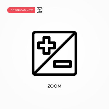 Basit vektör simgesini yakınlaştır. Web sitesi veya mobil uygulama için modern, basit düz vektör çizimi