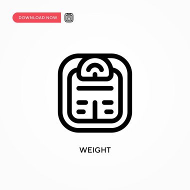 Ağırlık Basit vektör simgesi. Web sitesi veya mobil uygulama için modern, basit düz vektör çizimi