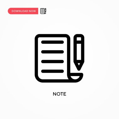 Not: Basit vektör simgesi. Web sitesi veya mobil uygulama için modern, basit düz vektör çizimi