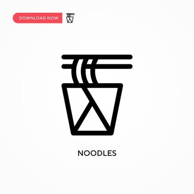 Erişte basit vektör simgesi. Web sitesi veya mobil uygulama için modern, basit düz vektör çizimi