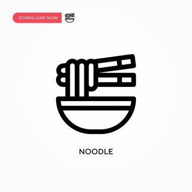 Erişte Basit vektör simgesi. Web sitesi veya mobil uygulama için modern, basit düz vektör çizimi