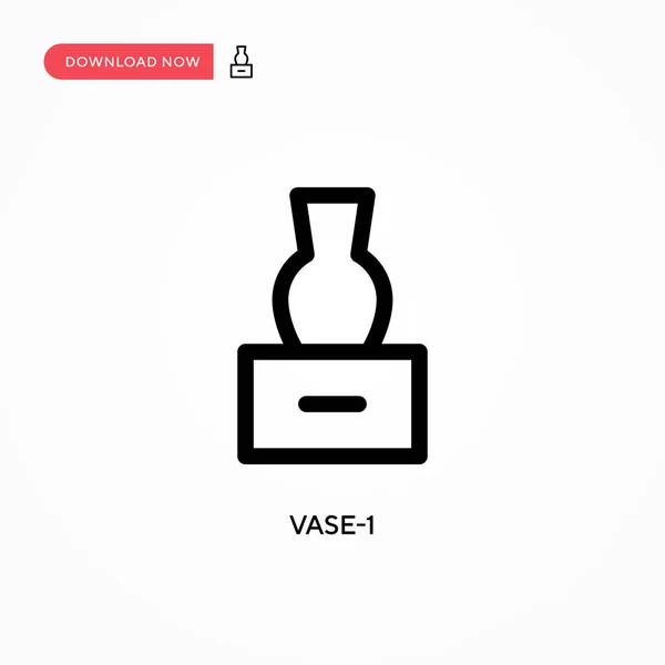Vase 1単純なベクトルアイコン ウェブサイトやモバイルアプリのための現代的でシンプルなフラットベクトルイラスト — ストックベクタ