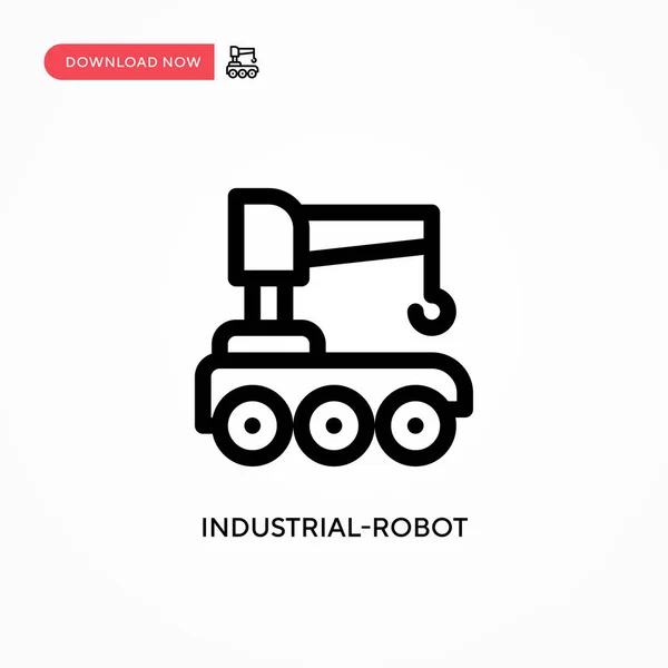 Industrial Robot Icono Vector Simple Moderno Simple Ilustración Vector Plano — Archivo Imágenes Vectoriales