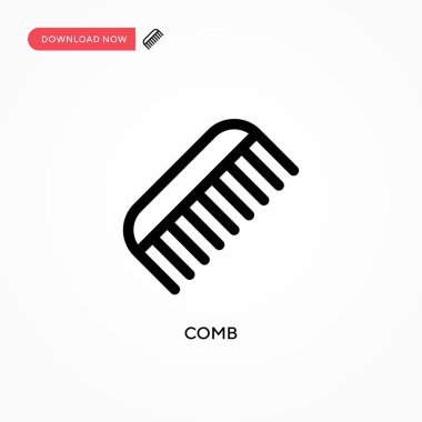 Tarak Basit vektör simgesi. Web sitesi veya mobil uygulama için modern, basit düz vektör çizimi
