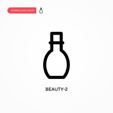 Güzellik-2 basit vektör simgesi. Web sitesi veya mobil uygulama için modern, basit düz vektör çizimi