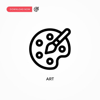 Art Simple vektör simgesi. Web sitesi veya mobil uygulama için modern, basit düz vektör çizimi