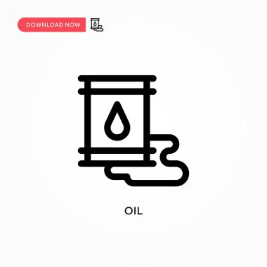Yağ Basit vektör simgesi. Web sitesi veya mobil uygulama için modern, basit düz vektör çizimi