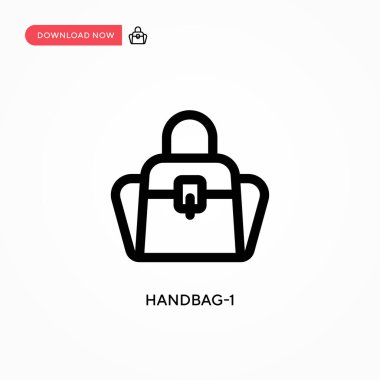 Çanta-1 basit vektör simgesi. Web sitesi veya mobil uygulama için modern, basit düz vektör çizimi