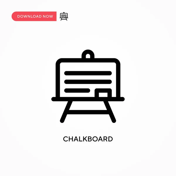 Chalkboard Ícone Vetorial Simples Ilustração Vetorial Plana Moderna Simples Para —  Vetores de Stock