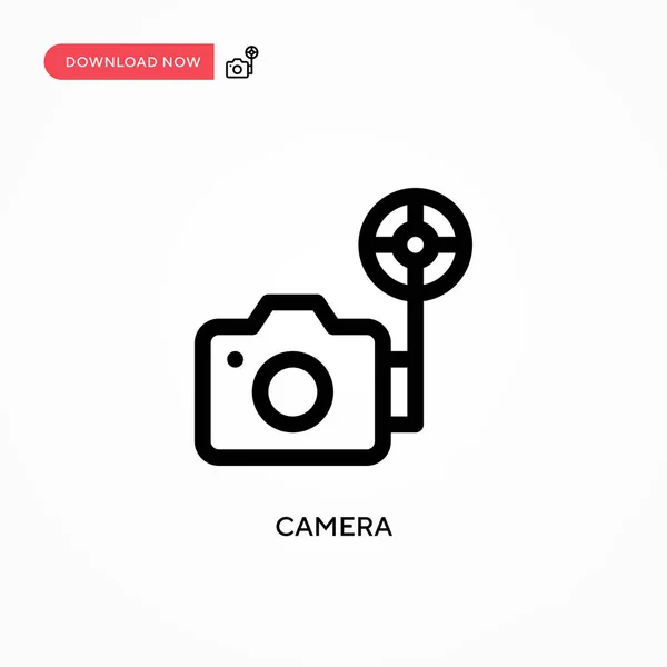 Camera Simple Vector Icon Modern Simple Flat Vector Illustration Web — Stock Vector