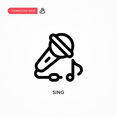 Basit vektör simgesini söyle. Web sitesi veya mobil uygulama için modern, basit düz vektör çizimi