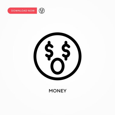 Para basit vektör simgesi. Web sitesi veya mobil uygulama için modern, basit düz vektör çizimi
