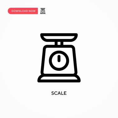 Basit vektör simgesini ölçekle. Web sitesi veya mobil uygulama için modern, basit düz vektör çizimi