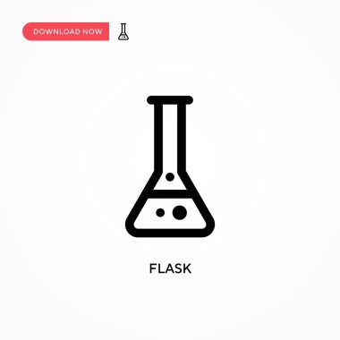 Basit şişe vektör simgesi. Web sitesi veya mobil uygulama için modern, basit düz vektör çizimi