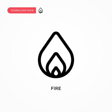 Basit vektör simgesini ateşle. Web sitesi veya mobil uygulama için modern, basit düz vektör çizimi