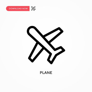 Basit düzlem vektör simgesi. Web sitesi veya mobil uygulama için modern, basit düz vektör çizimi