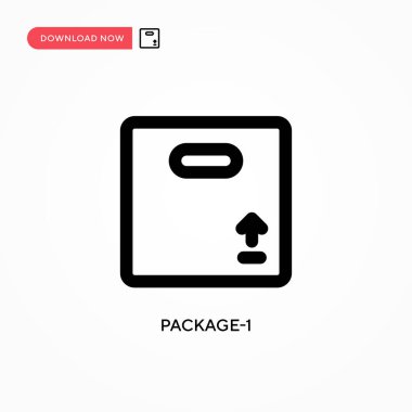 Paket-1 Basit vektör simgesi. Web sitesi veya mobil uygulama için modern, basit düz vektör çizimi