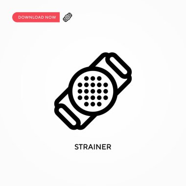 Süzgeç Basit vektör simgesi. Web sitesi veya mobil uygulama için modern, basit düz vektör çizimi