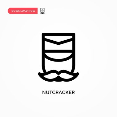 Fındıkkıran Basit vektör simgesi. Web sitesi veya mobil uygulama için modern, basit düz vektör çizimi