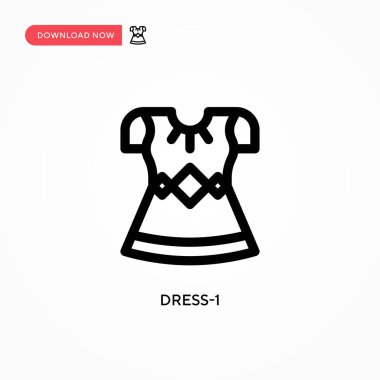 Giysi-1 basit vektör simgesi. Web sitesi veya mobil uygulama için modern, basit düz vektör çizimi