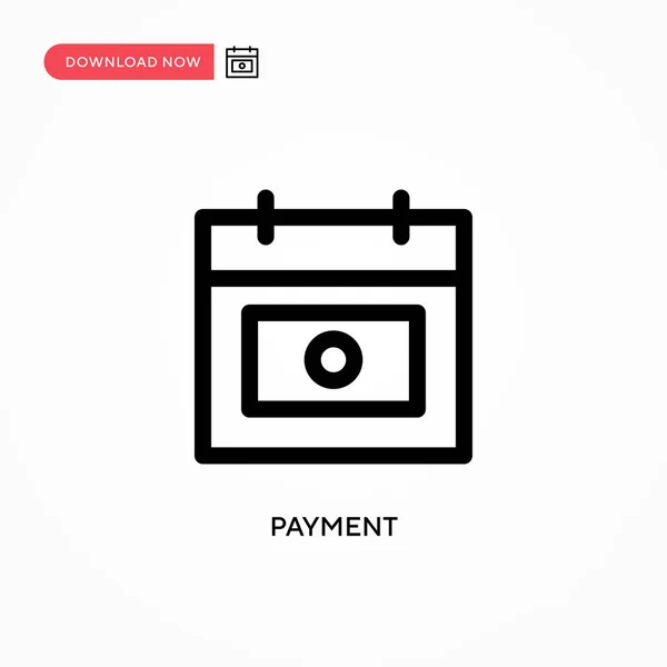 Payment Simple Vector Icon Modern Simple Flat Vector Illustration Web — Stock Vector