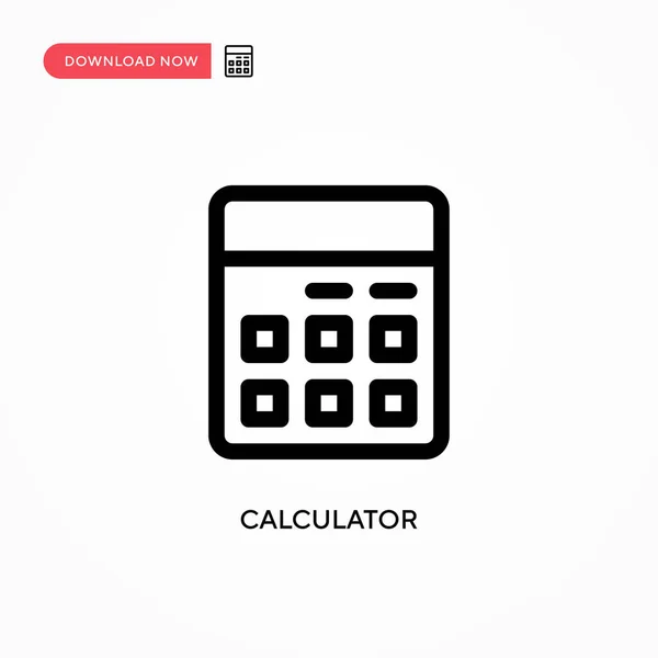 Jednoduchá Ikona Vektoru Kalkulačky Moderní Jednoduchá Plochá Vektorová Ilustrace Pro — Stockový vektor