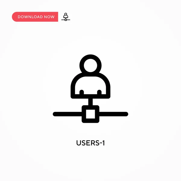 Benutzer Einfaches Vektorsymbol Moderne Einfache Flache Vektordarstellung Für Website Oder — Stockvektor