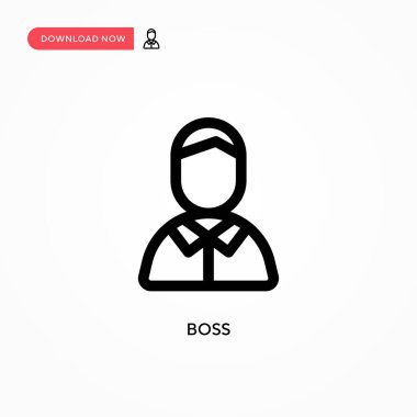 Patron Basit vektör simgesi. Web sitesi veya mobil uygulama için modern, basit düz vektör çizimi