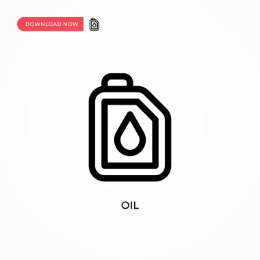 Yağ Basit vektör simgesi. Web sitesi veya mobil uygulama için modern, basit düz vektör çizimi