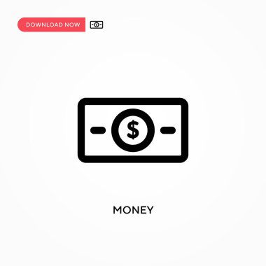 Para basit vektör simgesi. Web sitesi veya mobil uygulama için modern, basit düz vektör çizimi