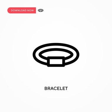 Bileklik Basit vektör simgesi. Web sitesi veya mobil uygulama için modern, basit düz vektör çizimi