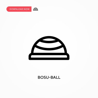 Bosu-ball basit vektör simgesi. Web sitesi veya mobil uygulama için modern, basit düz vektör çizimi