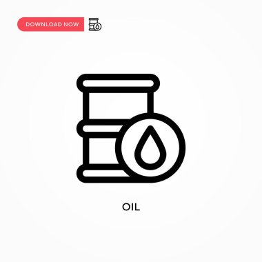 Yağ Basit vektör simgesi. Web sitesi veya mobil uygulama için modern, basit düz vektör çizimi