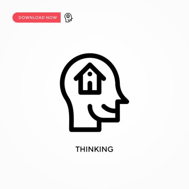 Basit vektör simgesi düşünüyorum. Web sitesi veya mobil uygulama için modern, basit düz vektör çizimi