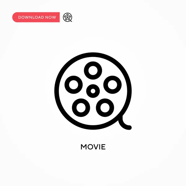 Film Einfaches Vektor Symbol Moderne Einfache Flache Vektordarstellung Für Website — Stockvektor