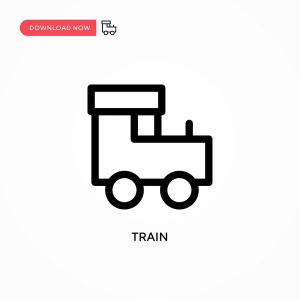 Tren Icono Vector Simple Moderno Simple Ilustración Vector Plano Para — Archivo Imágenes Vectoriales