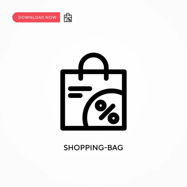 Shopping Bag Eenvoudig Vectoricoon Moderne Eenvoudige Platte Vectorillustratie Voor Website — Stockvector