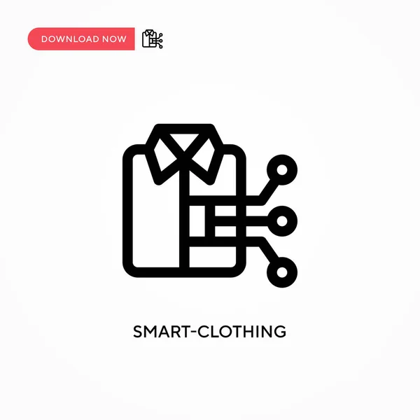 Smart Clothing Icône Vectorielle Simple Illustration Vectorielle Plate Moderne Simple — Image vectorielle