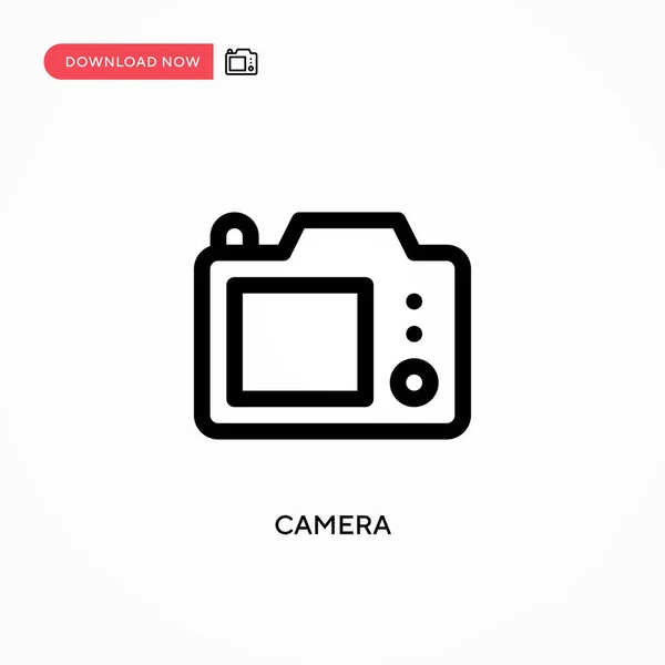 Camera Simple Vector Icon Modern Simple Flat Vector Illustration Web — Stock Vector