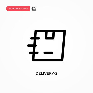 Teslimat-2 basit vektör simgesi. Web sitesi veya mobil uygulama için modern, basit düz vektör çizimi