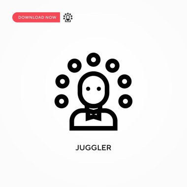 Hokkabaz Basit vektör simgesi. Web sitesi veya mobil uygulama için modern, basit düz vektör çizimi