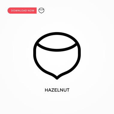 Fındık ezmesi basit vektör simgesi. Web sitesi veya mobil uygulama için modern, basit düz vektör çizimi